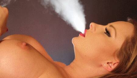 Laying nude and smoking close up - Remastered! (MP4 FULL HD)