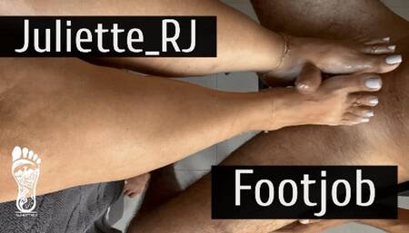 Juliette_rj Rewarding a Good Boy with a Footjob Session - FOOTJOB - TOE JOB - FOOT MASTURBATION - CUM SHOT - ORGASM