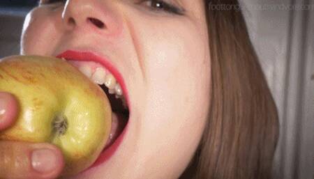 Emma Eats Apples Right In Your Face