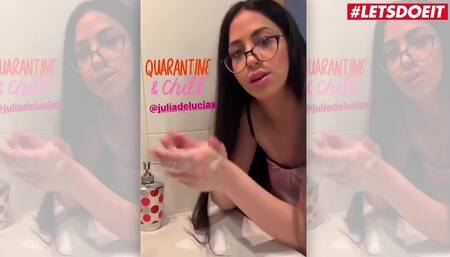 LETSDOEIT - Hot Lingerie Hand Wash Tease Julia De Lucia - #scrubhub