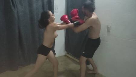 Fighting with my LOVER with my RED GLOVES Before my Boyfriend showed up mp4