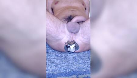 Inserting Toys up Me Through Huge Speculum and Cumming While My Hole Is Held Gaping Wide