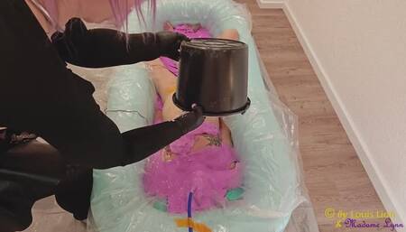 Full Body Alginate Part One Session with two wonderful Mistresses Domina Louis Lion and Madame Lynn