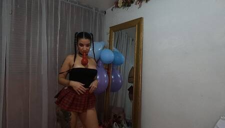 -B2P BALLOON 18 Red Collegiate