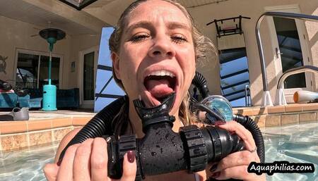 Aquaphilias- Marie Summers- Vintage Double Hose SCUBA Orgasms