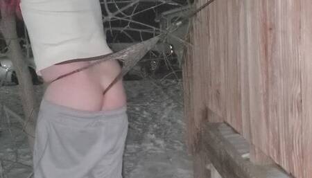 Hanging Panties Out in the Cold