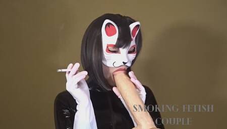 Blowing Smoke on a Big Fat Dildo