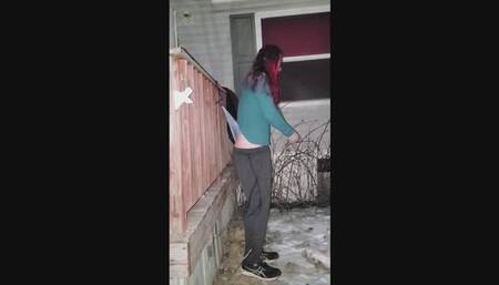 Stripping Hanging Wedgie in Panties