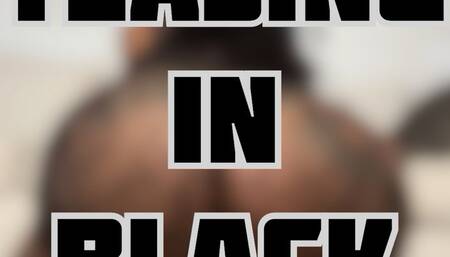 Ebony goddess ass fetish in black lace