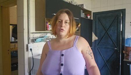 Cuckold cleans my feet and pussy