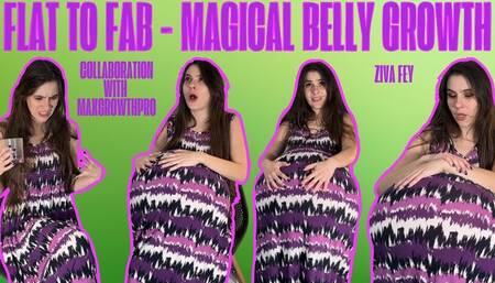 4K Ziva Fey - Flat To Fab - Magical Belly Growth