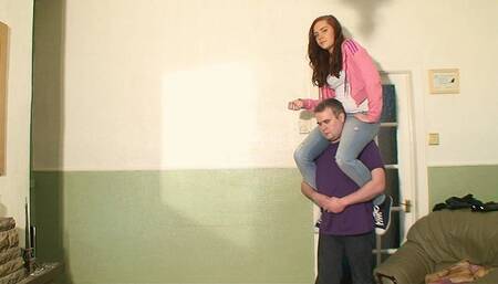 Sophie Shoulder Ride With Neck Squeeze