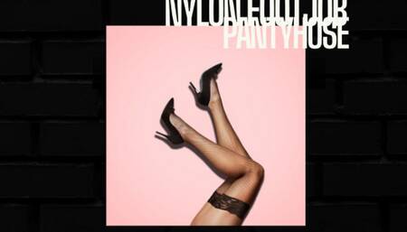 Cum on Nylon Pantyhose Footjob, Hot Wife-Mommy With Nylon Pantyhose Handjob