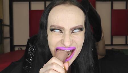 Hungry Zombie Witch Bites Your Dick
