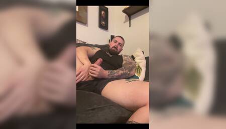 Its My Birthday! Turnin 34 Today and Boned up on the Coach Waitin for My Cocksucker to Get Here
