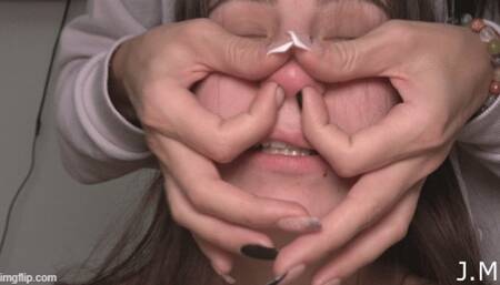 I love your nose and nostrils-part of Custome