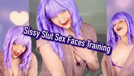 Sissy Slut Sex Faces Training - Learn how to make feminine sexy sex faces - Sissy Training, Sissification, Feminization with Femdom Mistress Mystique Hoops - MP4