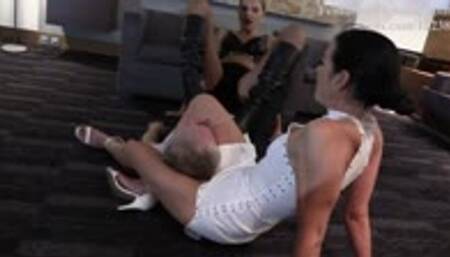 Goddess Ginger Kateryna and Lady Johanna in: Another 2 Crazy Bitches Party Pick-Up Pounding