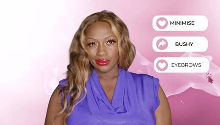 Day 53 Sissy Training Programme: How to minimise bushy eyebrows as a sissy