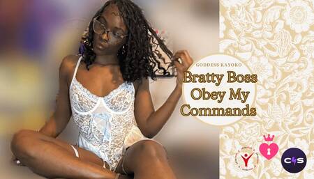 Bratty Boss: Obey My Commands or Face the Shame