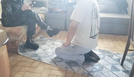 Chinese Mistress Helen -- Punishment Under Military Boots