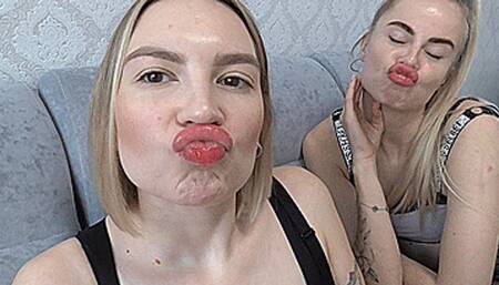 Pink lips of girlfriends! MP4