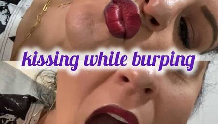 kissing while burping