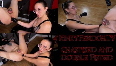Chastised and Double Anal Fisting 4K ft Latex Mistress Lith Maz Morbid @mazmorbidfetish