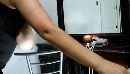 Piggy slut gets her tits milked hard