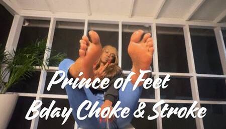 Prince Of Feet Choke & Stroke