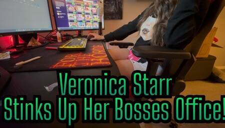 Veronica Starr Stinks Up Her Bosses Office!