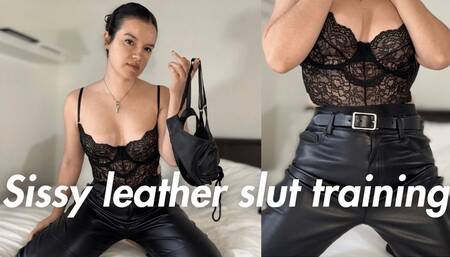 Sissy Leather Slut Training