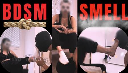 SMELL & BDSM : Foot fetish - Socks fetish - Smelling foot - Stinky feet - Barefoot - Shoes Fetish - Sneakers fetish - BDSM - Slaps - Femdom - Domina - Feet slave