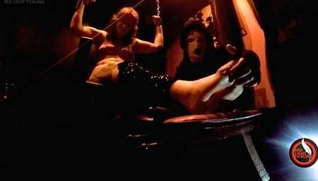 Ticklish Chiara | Foot & Upper Body Tickled Tickling Chair