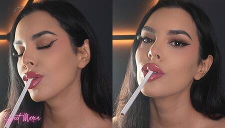 Glossy lips and prints on filter | Sweet Maria