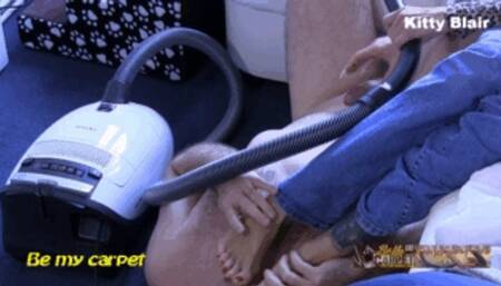 Kitty Blair milk with vacuum cleaner ground cam