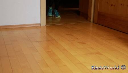 Pantyhose and running shoes