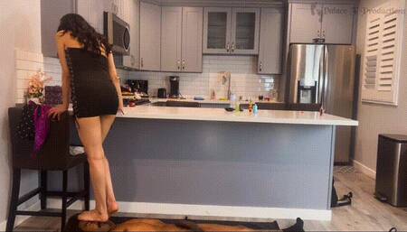 Miss Mia and Princess Izzy Returns To Trample Naked Slave