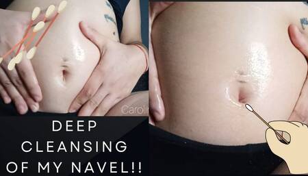 Deep cleansing of my navel