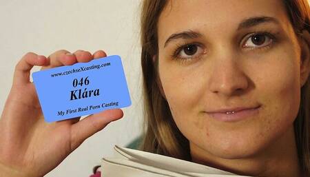 Czech Sex Casting featuring Klara's young (18+) action