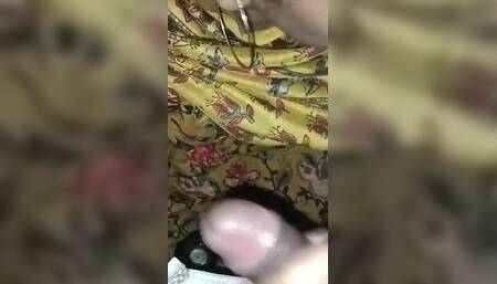 Cum on Face and Cum in Mouth Outdoor Near Railway Track and Farm
