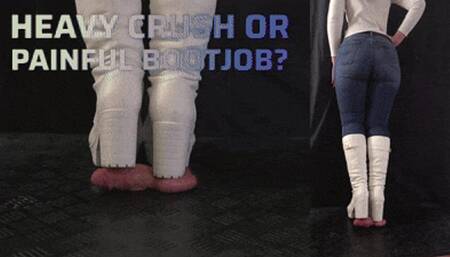 Heavy Crushing or Painful Bootjob, Perfect Painful Tank Heels (Double Close Version) - TamyStarly - Cock Balls Crush Trample, Shoejob, CBT, Trampling, Stomping