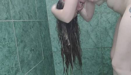 Washing, drying and brushing my long hair