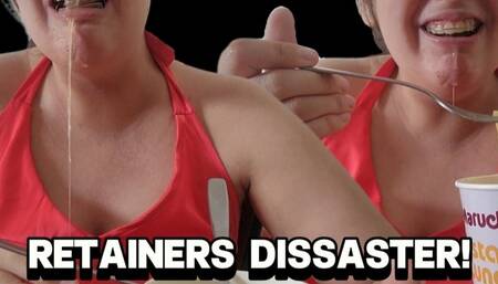 Messy Retainers Challenge: Eating Noodles – Drool Explosion!