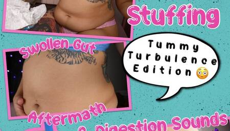 Milkshake & Burger Stuffing, Swollen Gut Aftermath, and Digestion Sounds (Tummy Turbulence Edition)