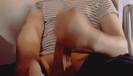 ASMR Male Moaning while masturbating his sloppy cock making sounds