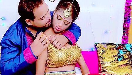 Desi Hot Wife Fucked Hard By Husband During First Night Of Wedding