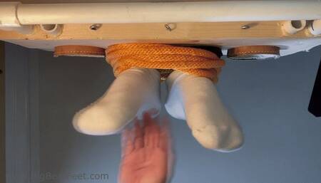 Itching Football Player Feet - football cleats and itching powder and tickling