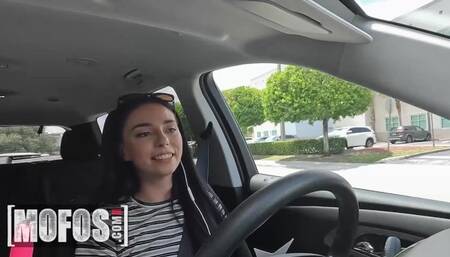 Naughty Uber Driver Gianna Ivy Gets Distracted By Her Handsome Passenger JMac