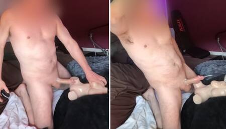 Taking My Time Fucking 2 Toys Until I Cum and Creampie Both!